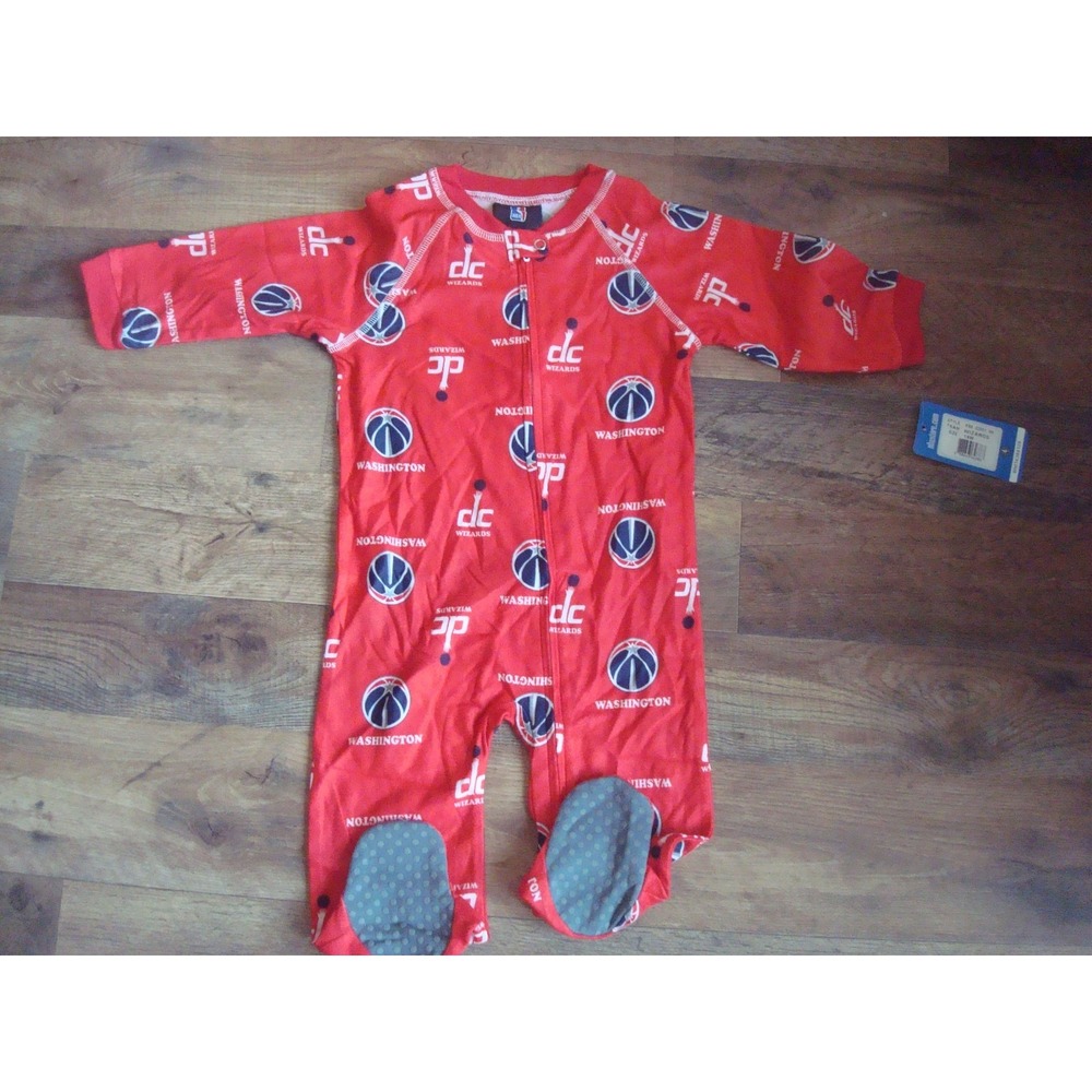 WASHINGTON WIZARDS DC 18M    ‎ Infant/Toddler  Coverall Zip Up Sleeper ROMPER 1Z